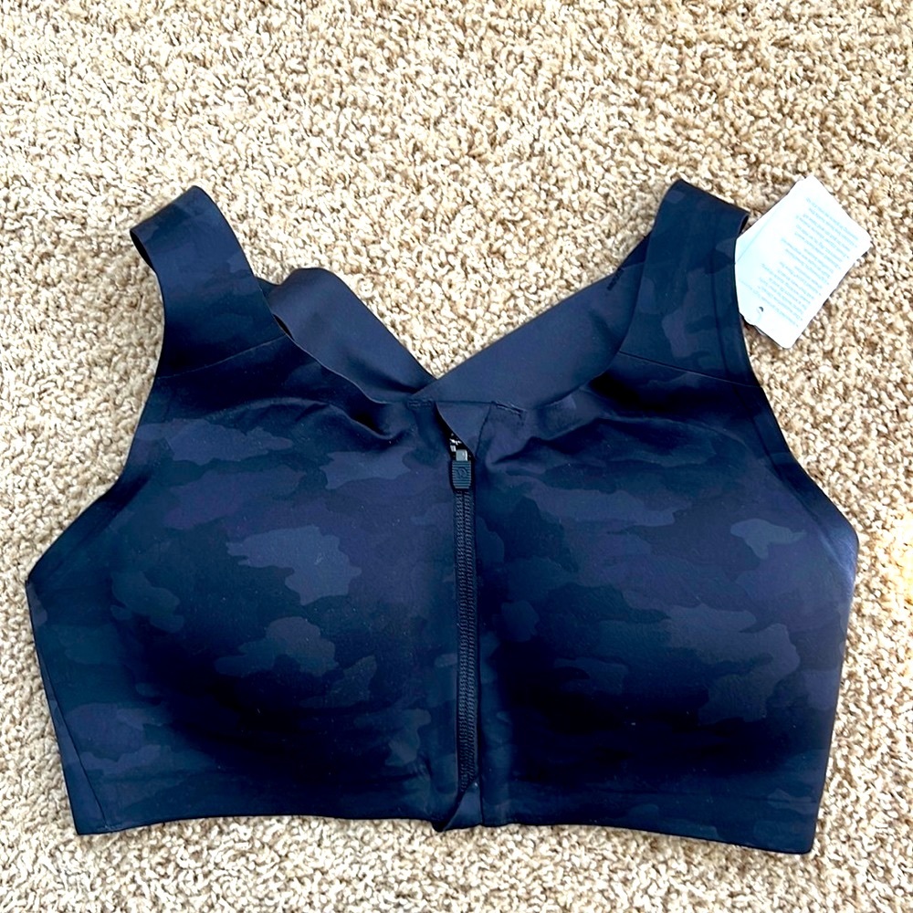 Lululemon Sports Bra - 34DD Enlite Zip Front